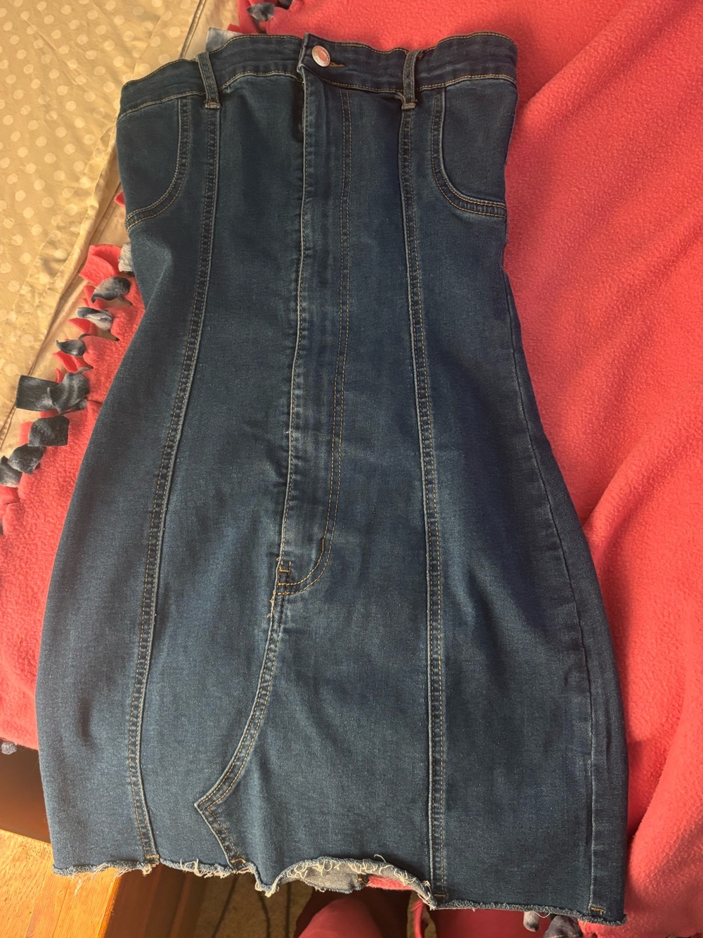 Edikted Mini denim dress S